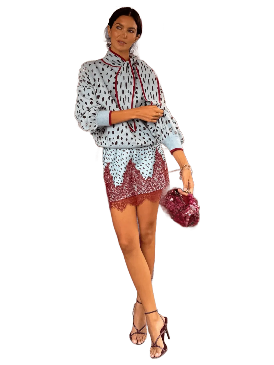 Never Fully Dressed Blue Deer Mini Maeva Skirt