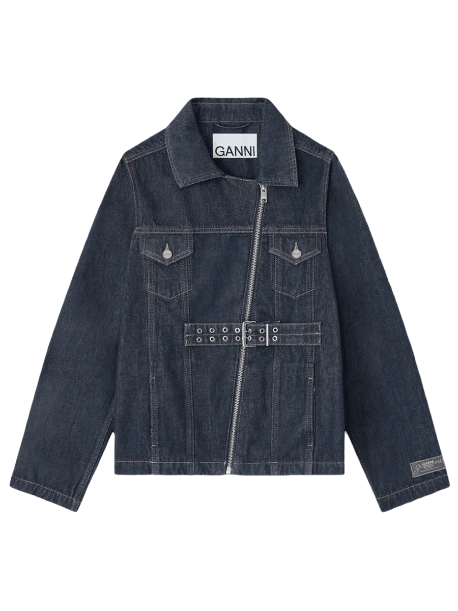 GANNI Blue Rinse Denim Jacket