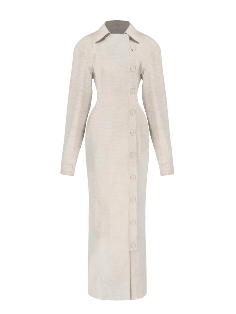 Yellow The Label Blythe Trench Dress — Snakeskin