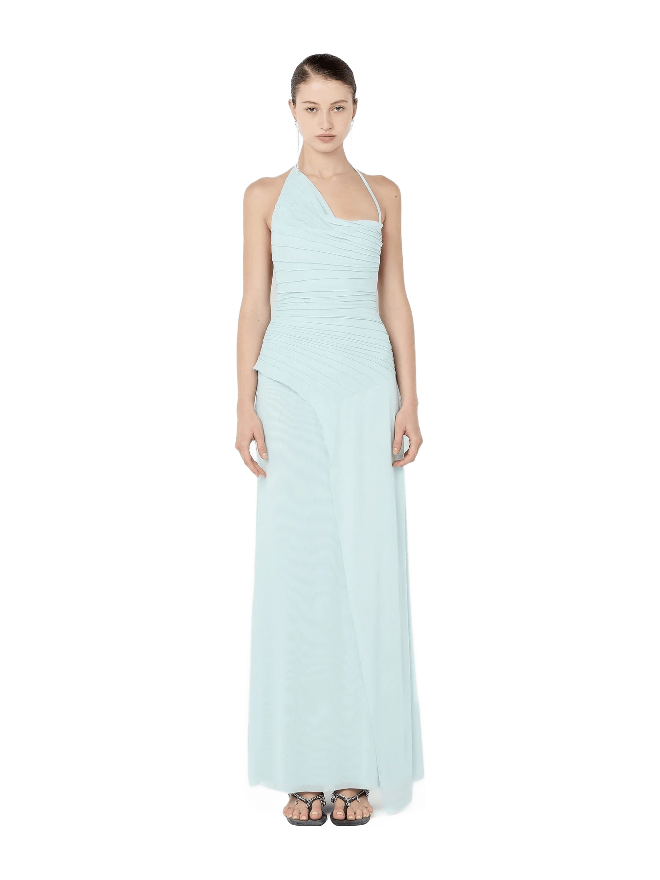 BRENNA PINTUCK MAXI DRESS - SPEARMINT