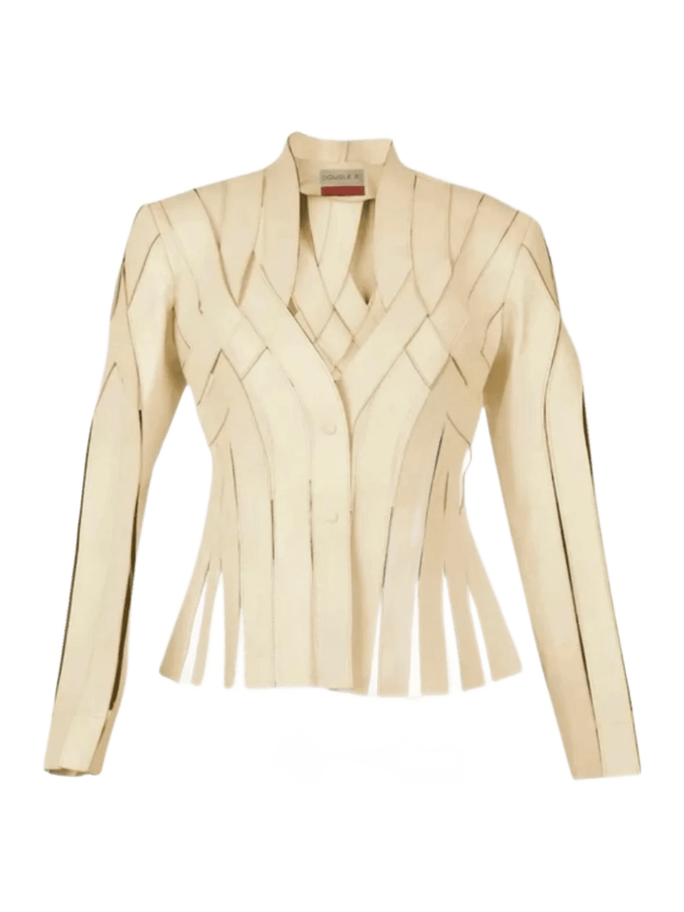 Double A Brianna Leather Jacket Butter Yellow