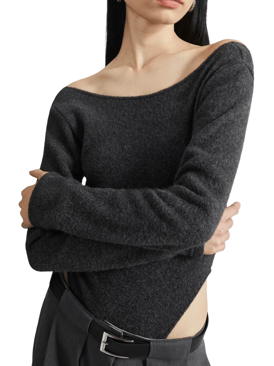The Frankie Shop Brushed Knit Bodysuit