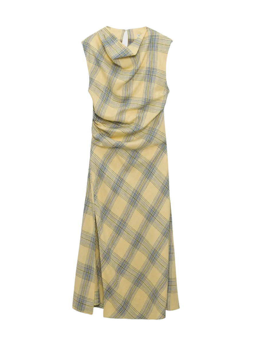 SIMKHAI Burke Draped Midi Dress