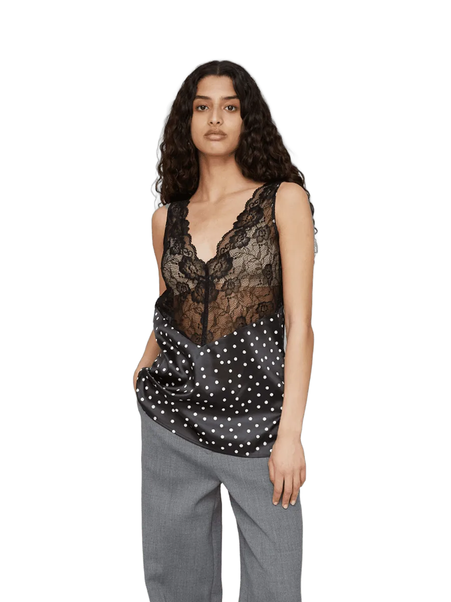OpéraSPORT CAMILA LACE TOP - DOTS