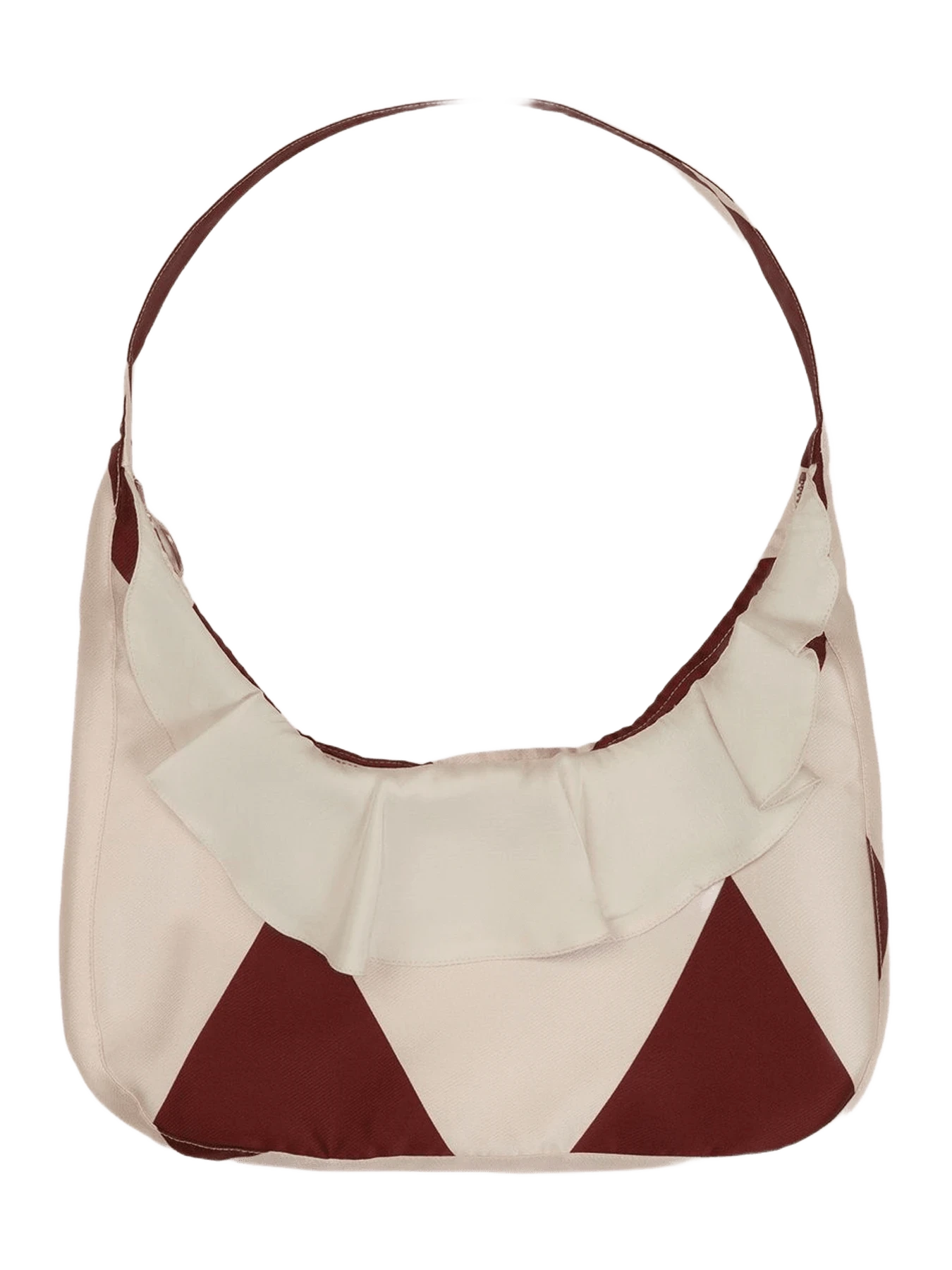 Carmen Says Candycane Argyle Burgundy Print Bag