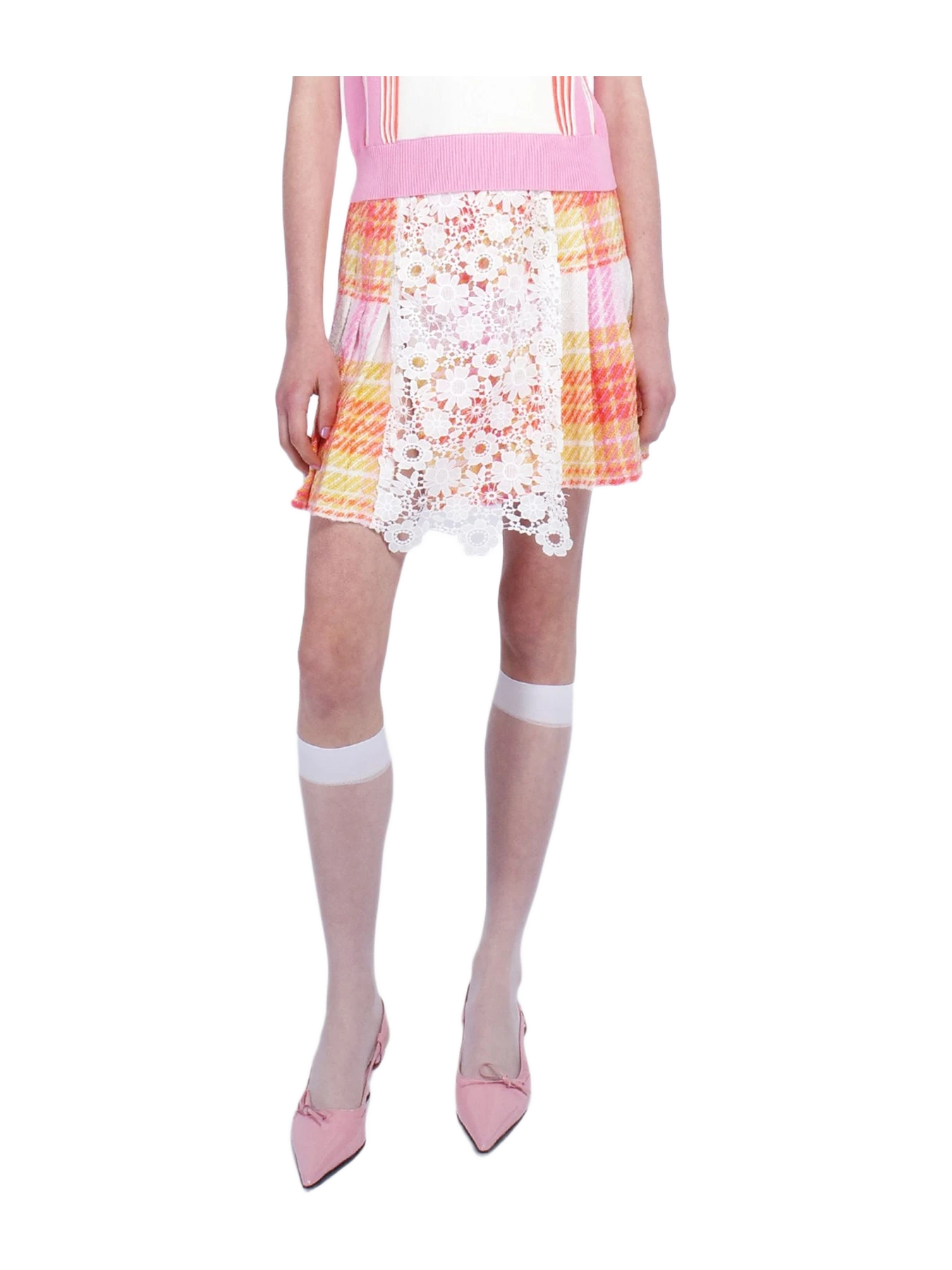 Anna Sui Capri Plaid Kilt