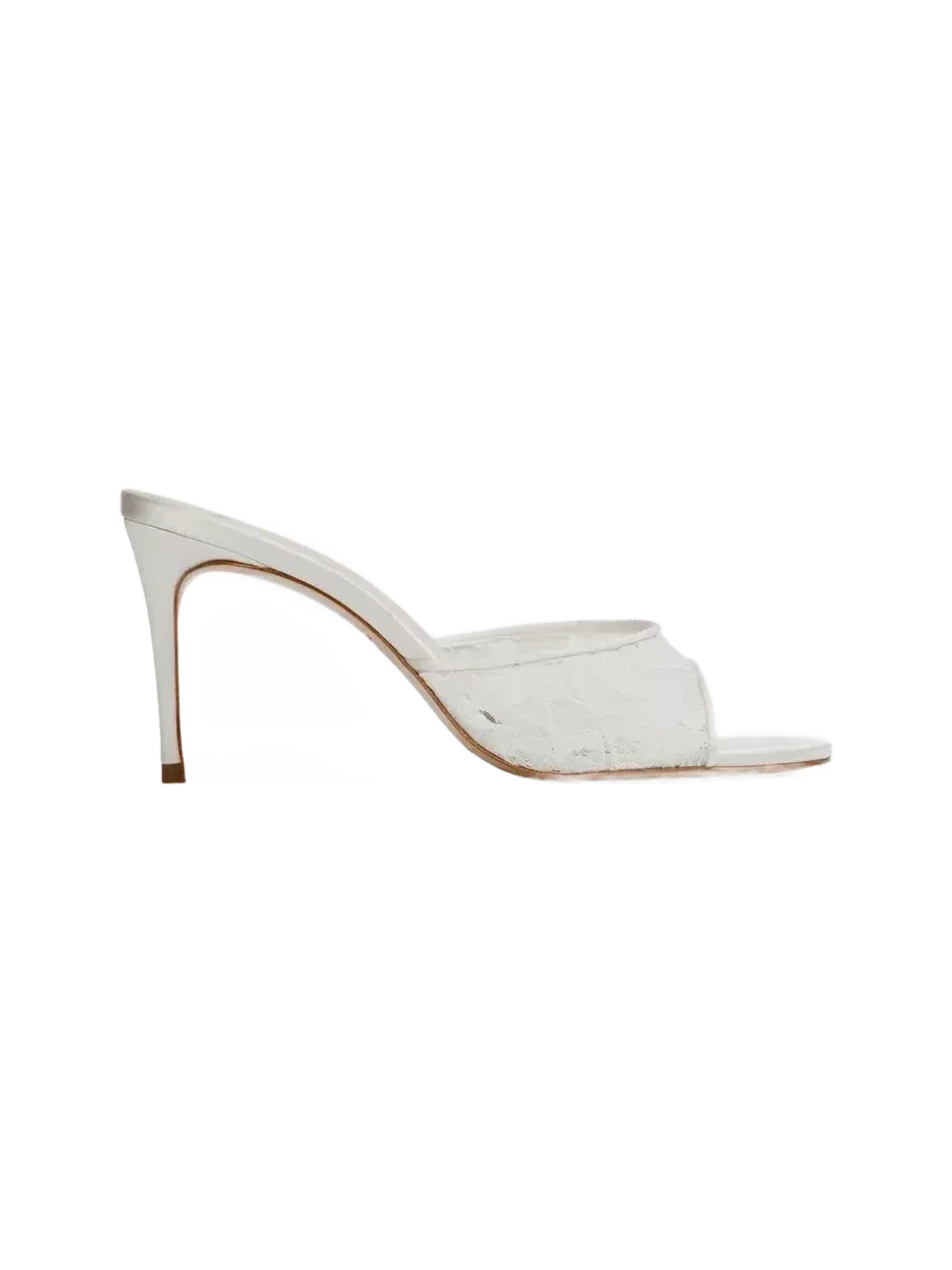 Black Suede Studio Celeste 80 mule