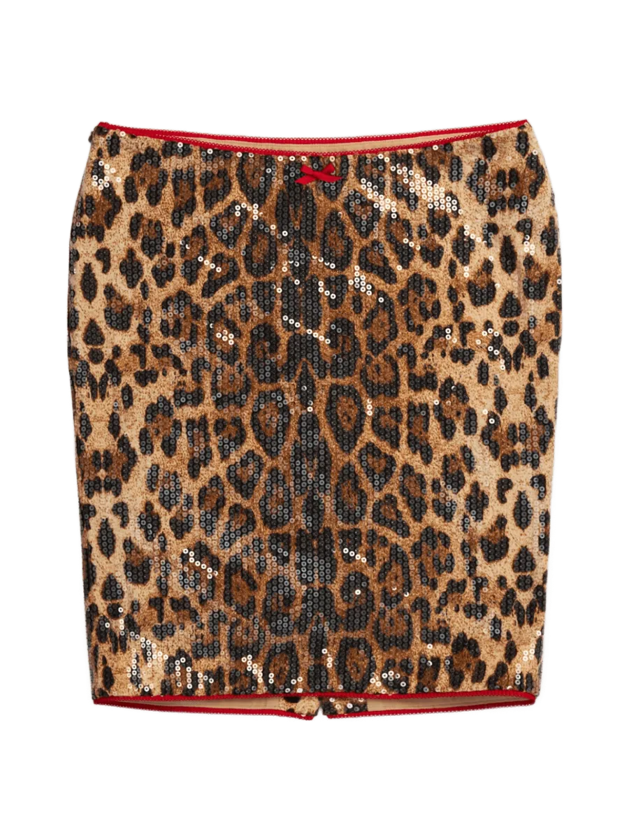 Fancì Club Cheetah Midi Skirt
