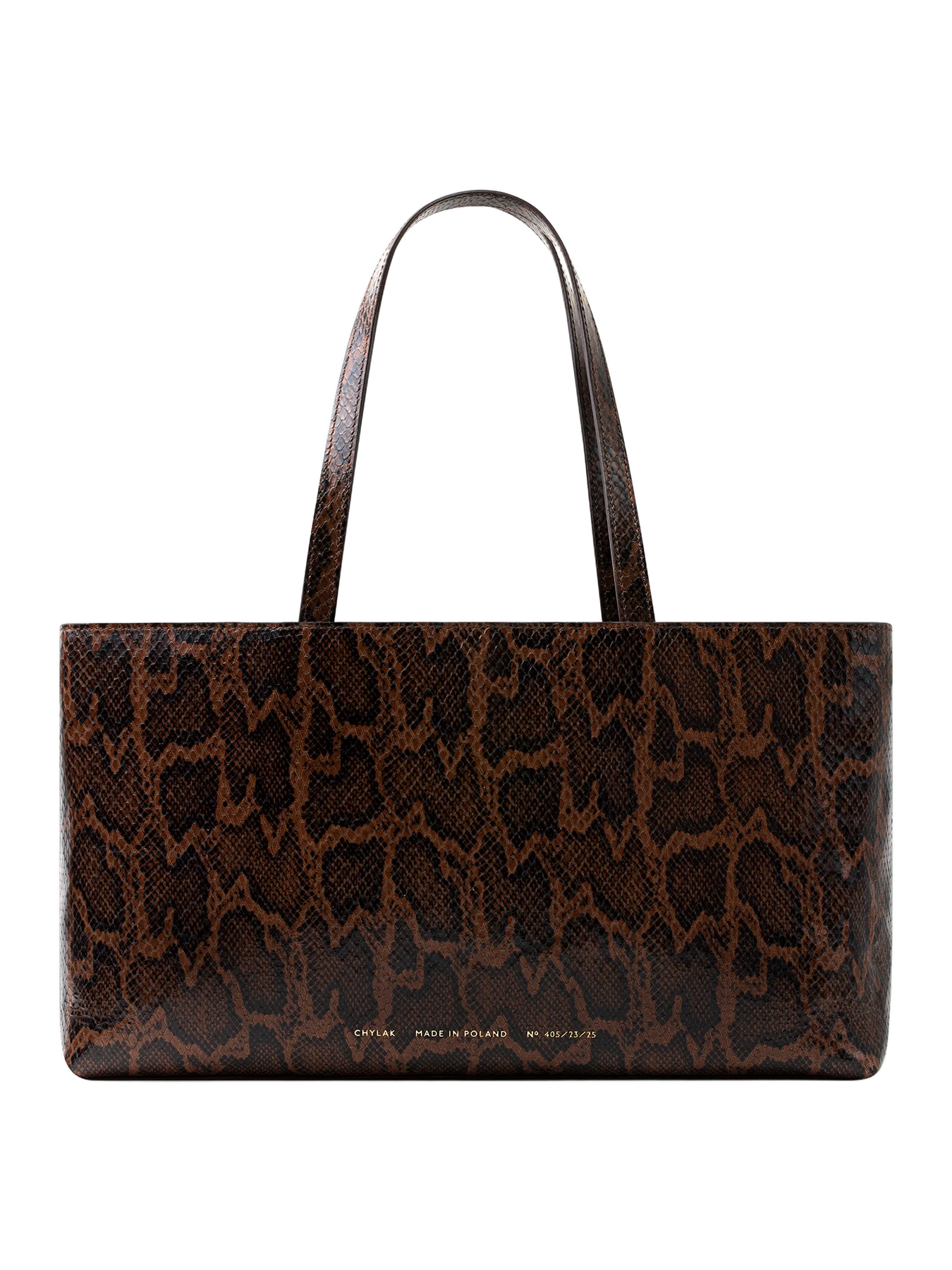 Chylak Chylak Big Tote Bag “brown Python”