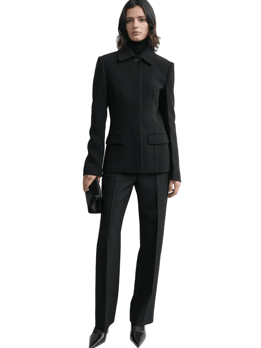 Totême Cinched pocket jacket black