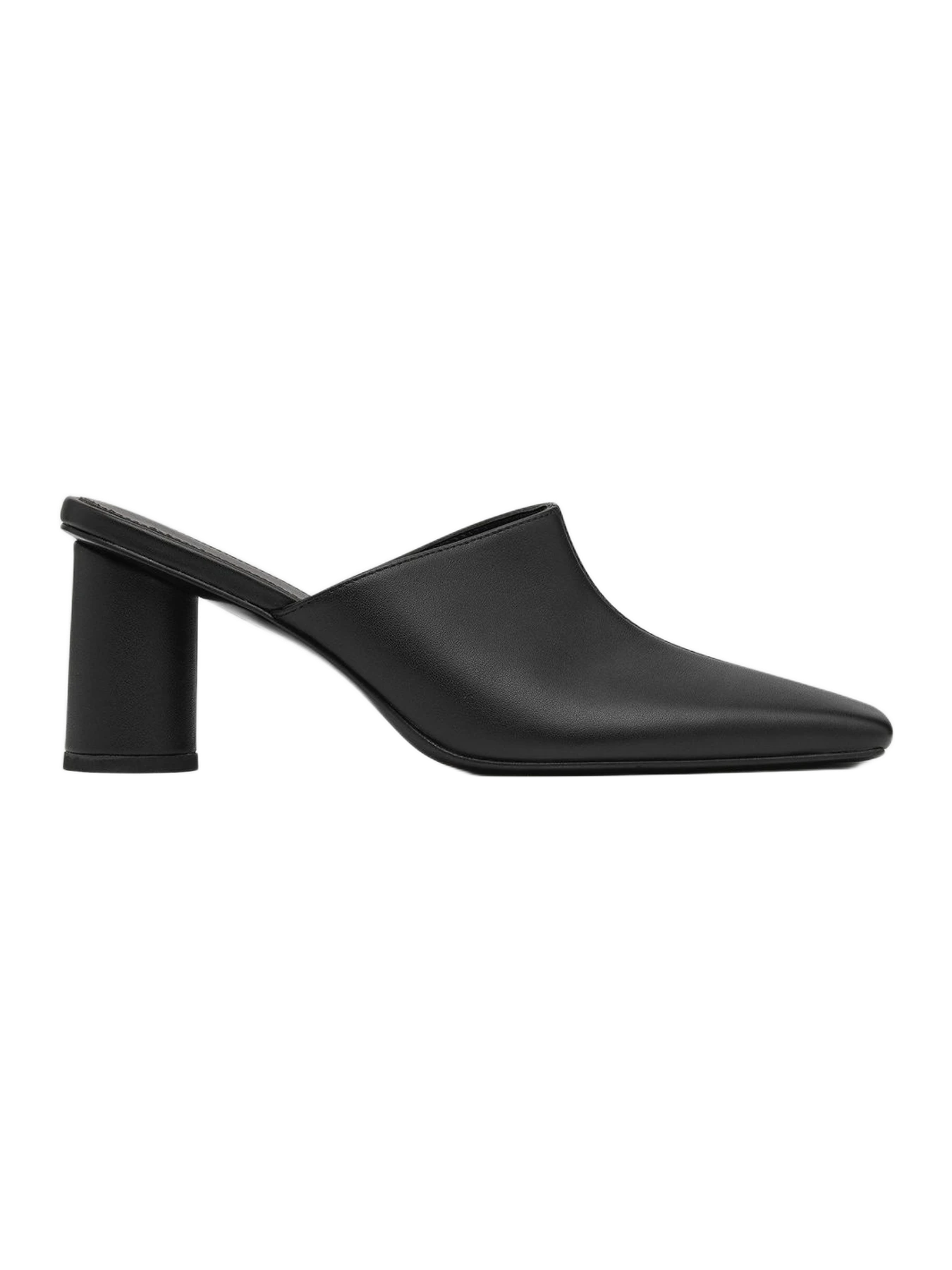 St. Agni Clog Cylinder Heel - Black