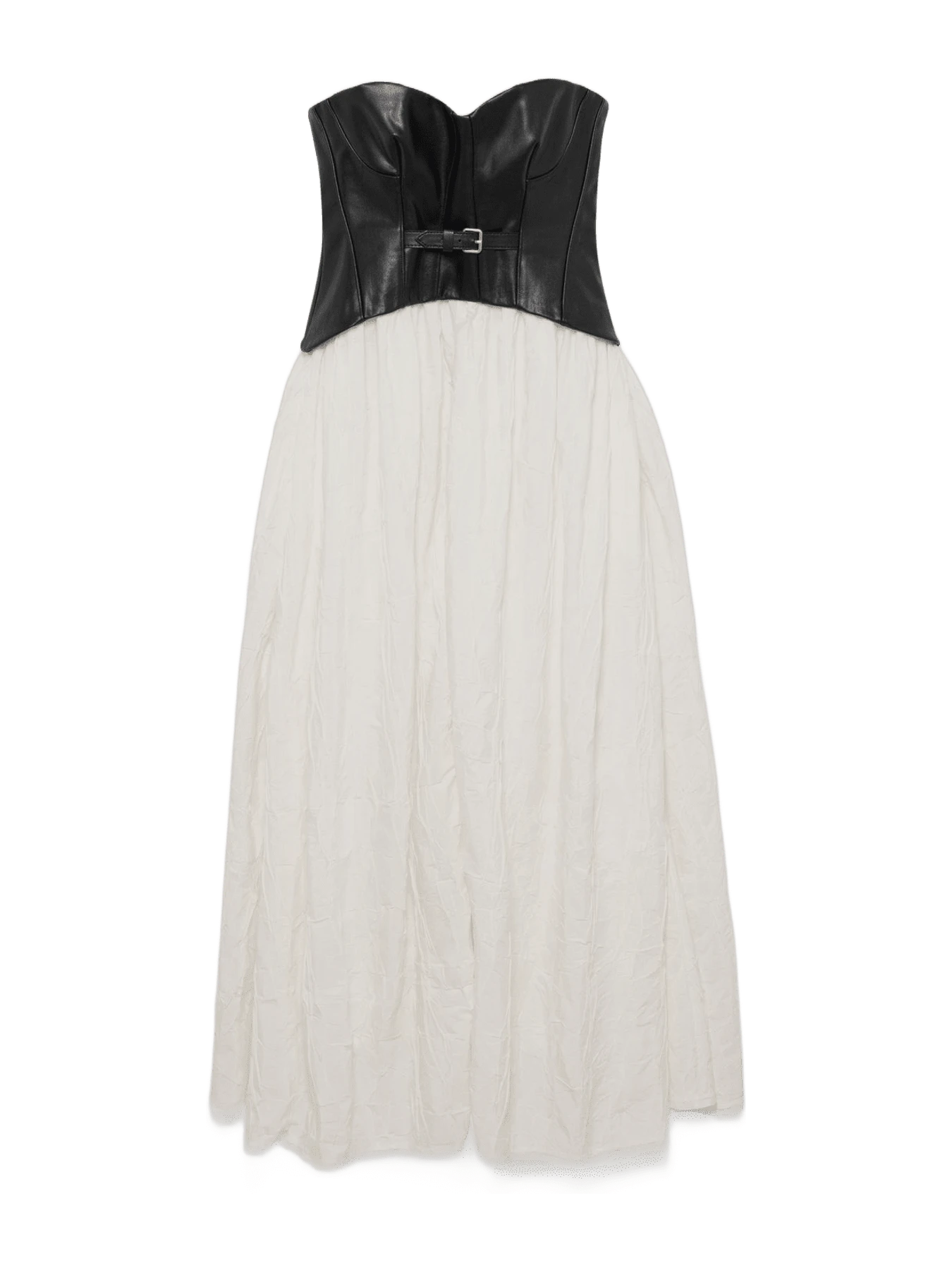 SIMKHAI Cortland Belted Bustier Midi Dress