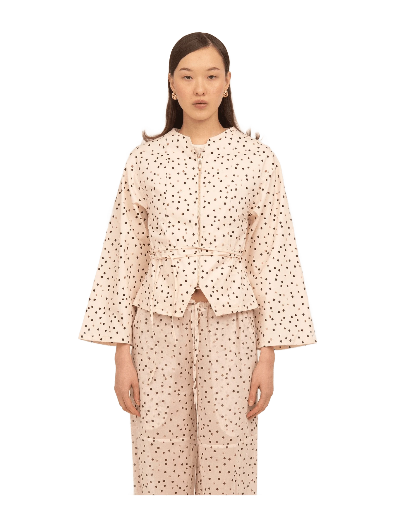 Carmen Says Cream Polka Dot Fuji Jacket