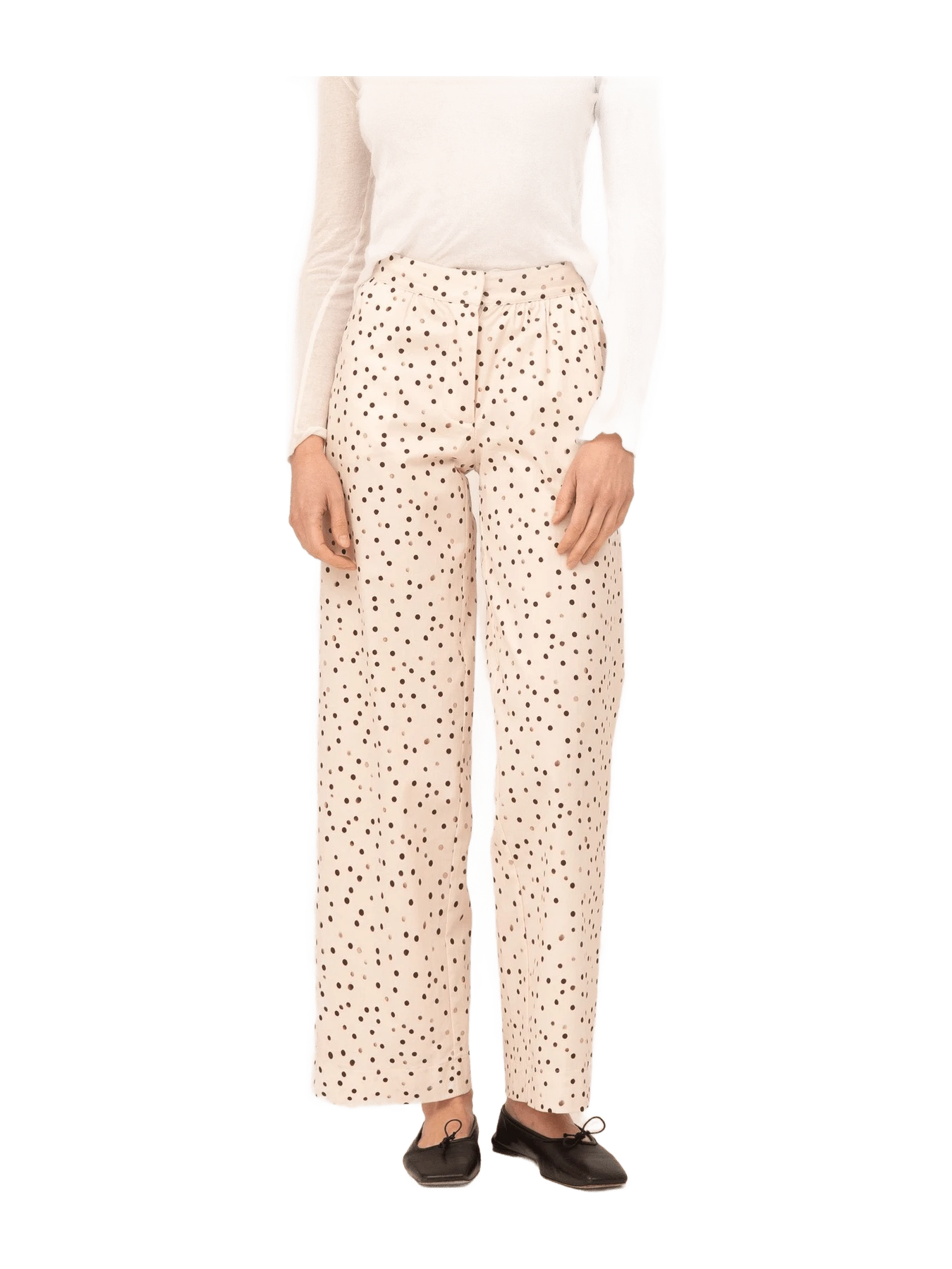Carmen Says Cream Polka Dot Fuji Pants