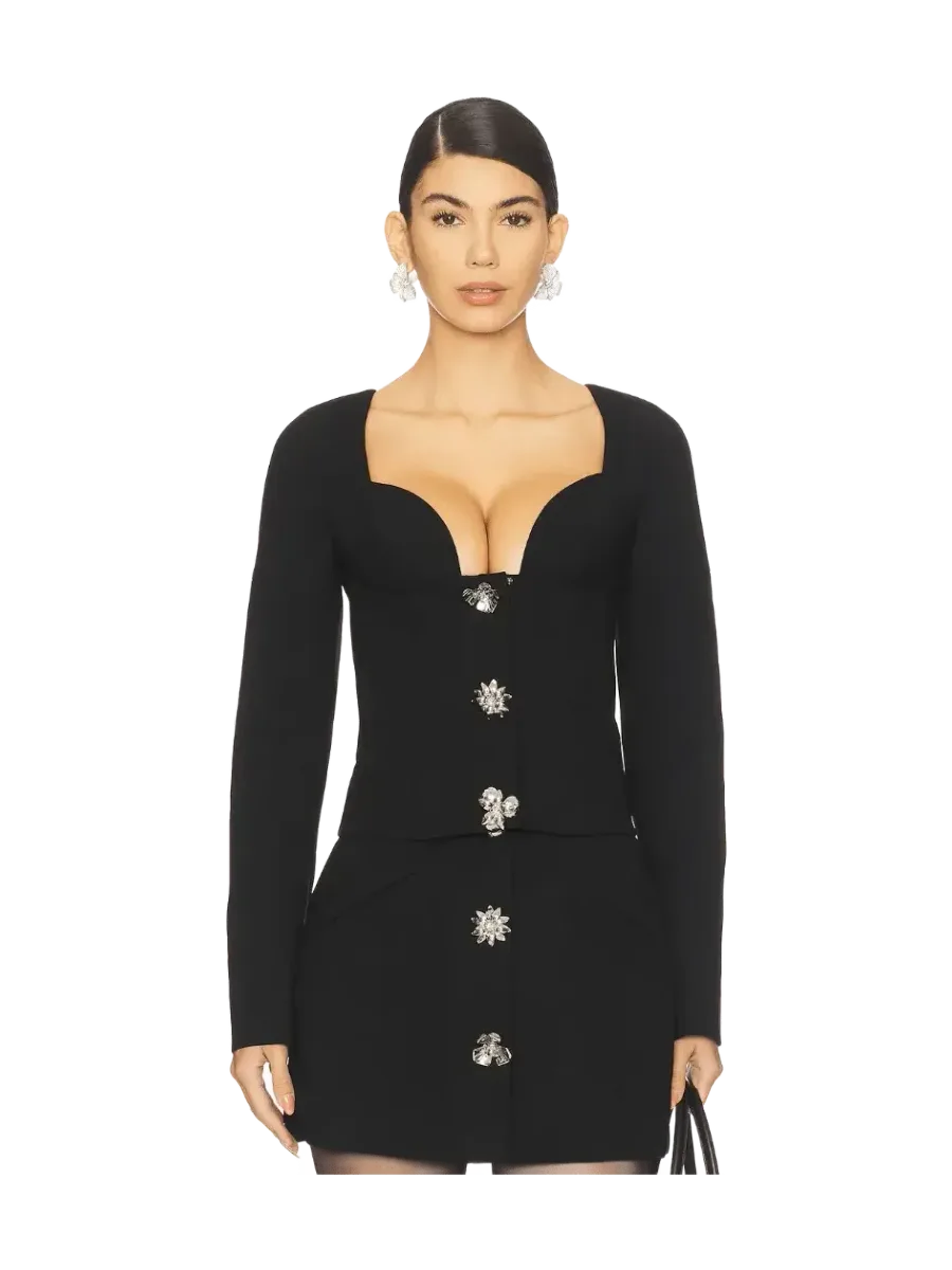 Revolve Crepe Double Top