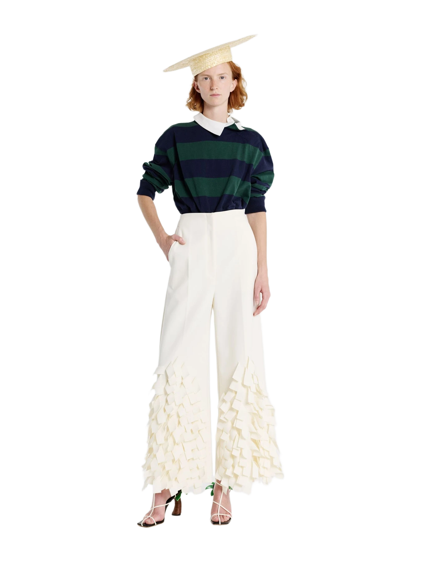 A.W.A.K.E. MODE Culottes With Rectangle Detail