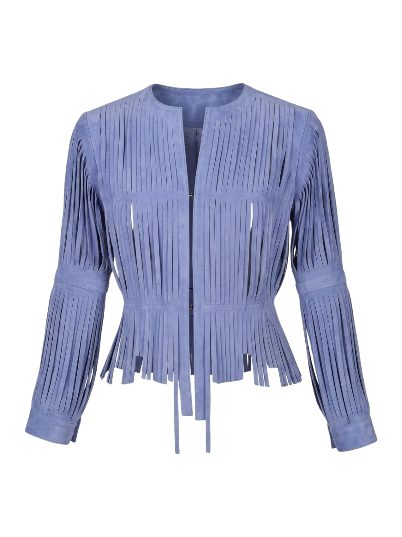 Double A Cult Mia X Double A Ayla Jacket In Suede Blue