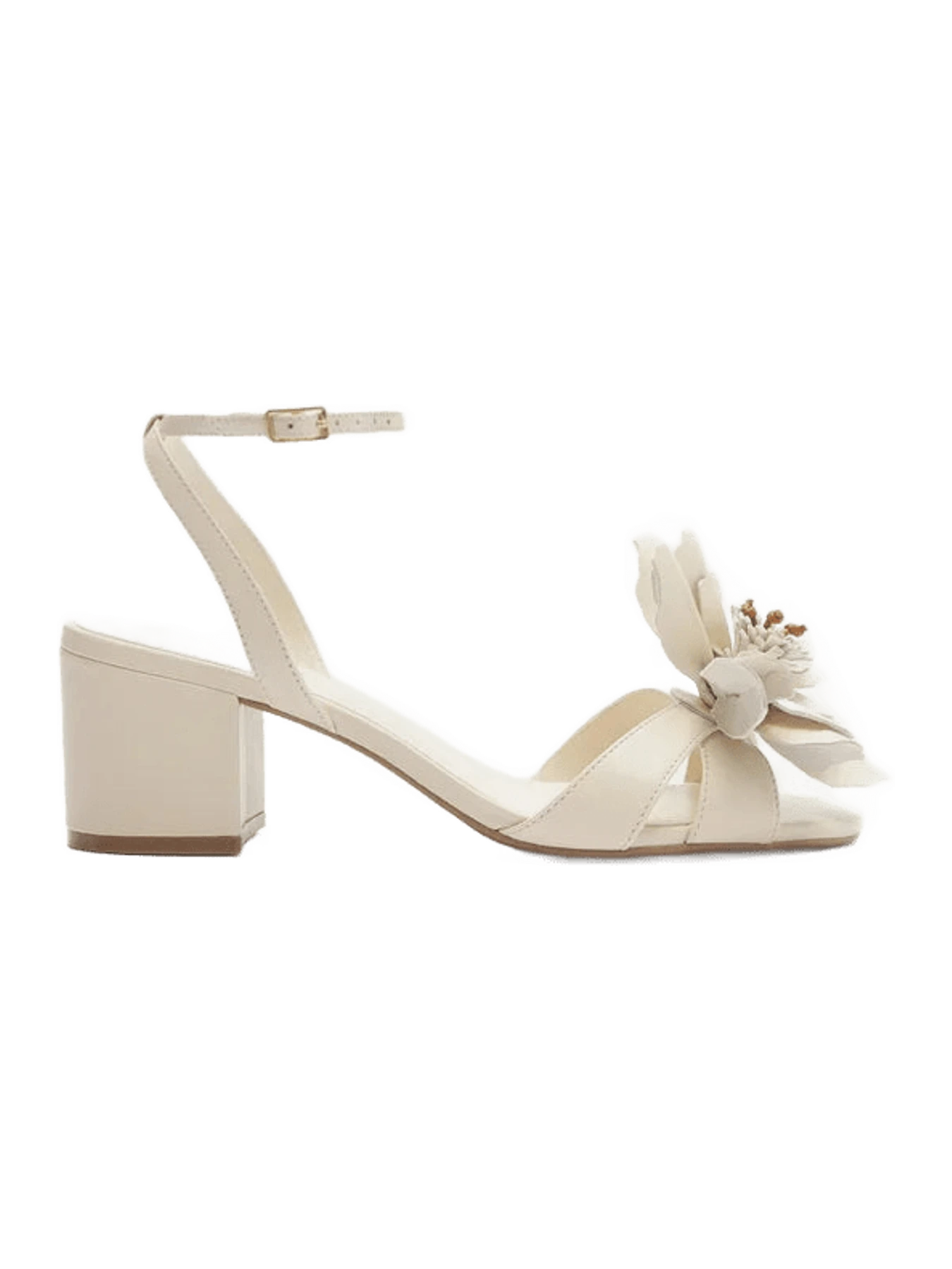 Arezzo Daisy Leather Block Sandal