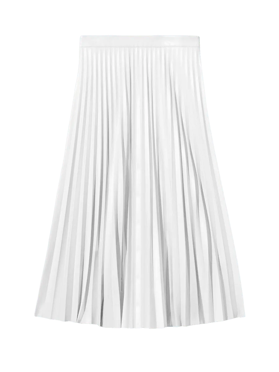 Proenza Schouler Daphne Pleated Skirt in Faux Leather