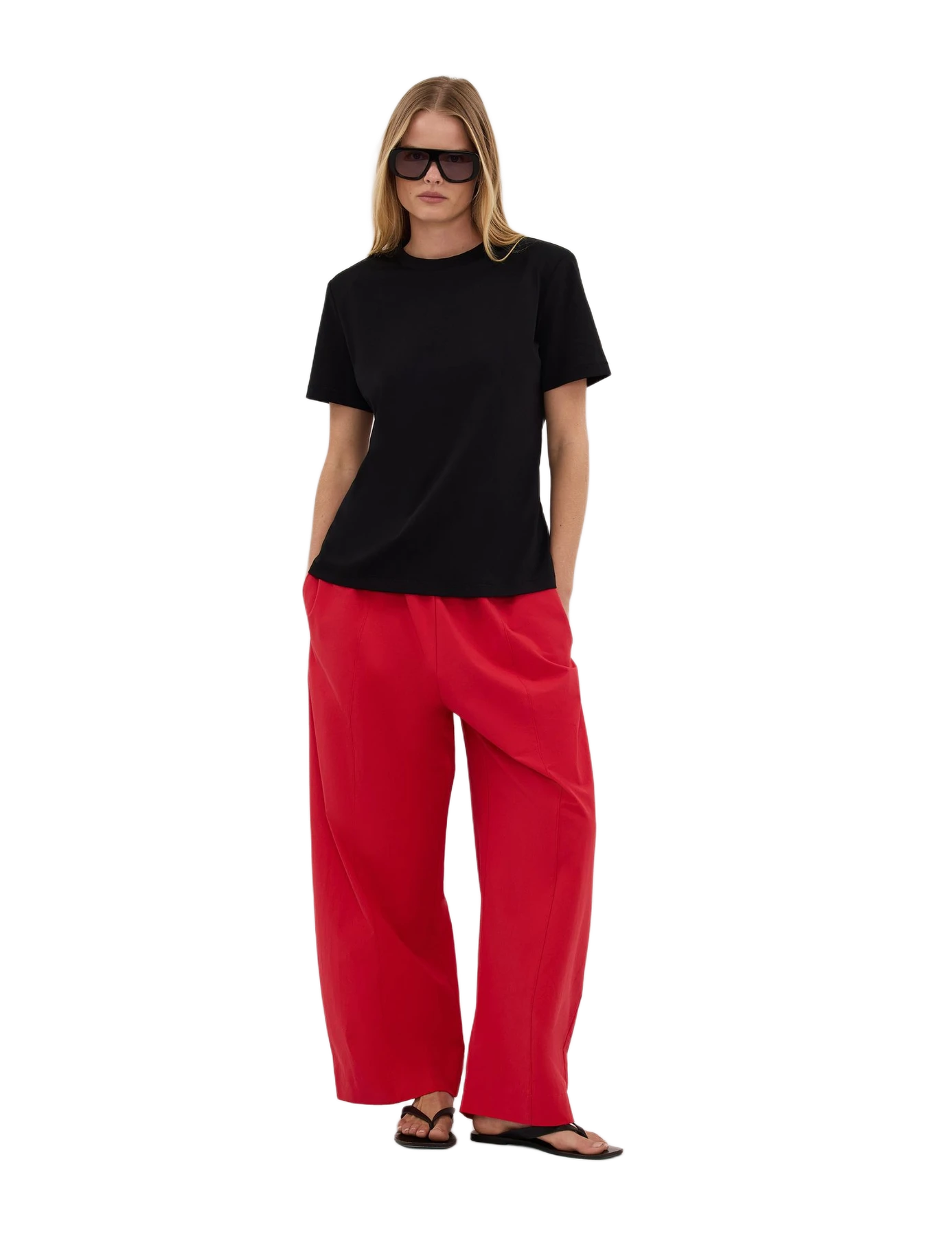Dissh Darcy Black Shoulder Pad Tee