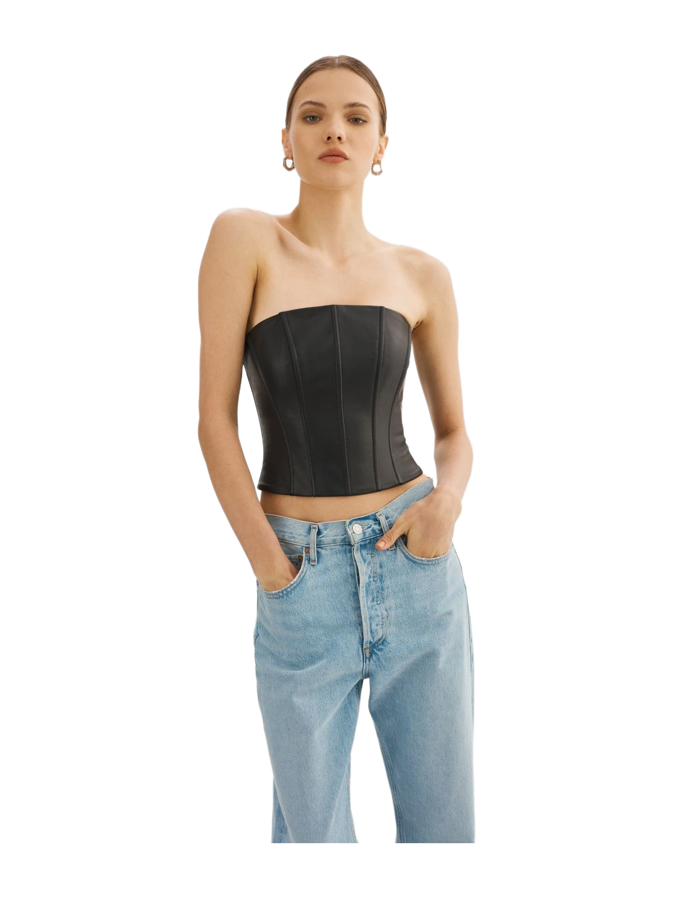 Lamarque Davina Leather Bustier
