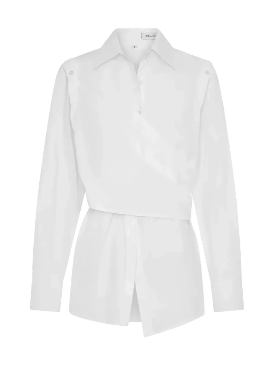 Modalità Vacanza Deconstructed Wrap Shirt | White
