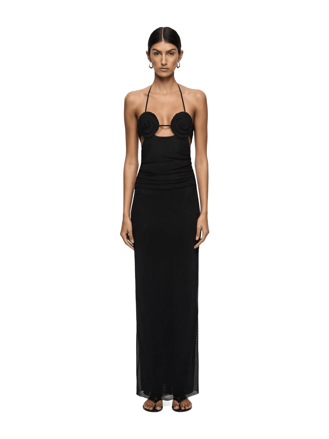 Bec + Bridge DELILA SPIRAL MAXI DRESS - BLACK