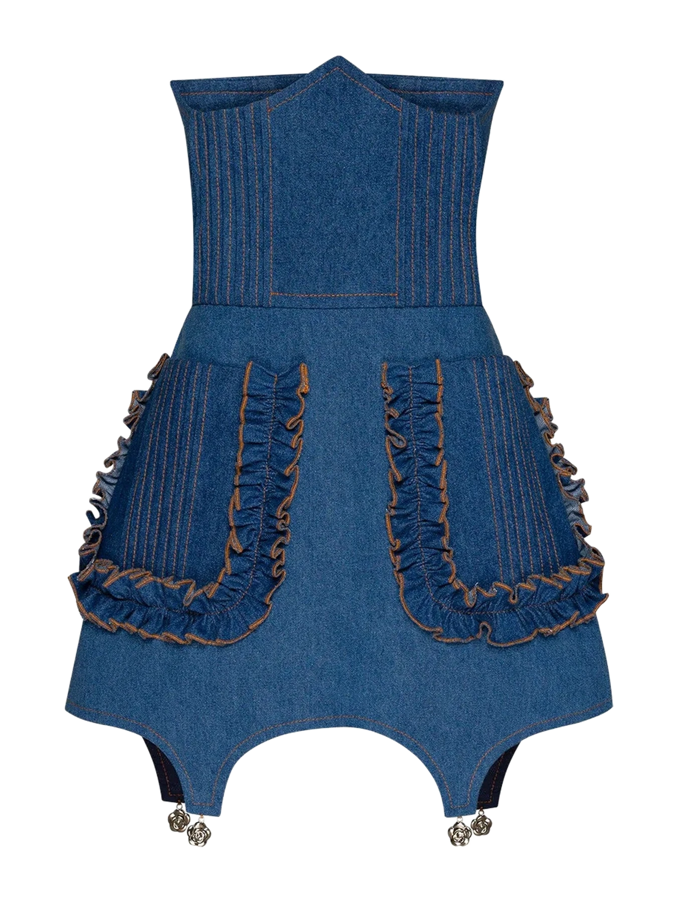 GURANDA Denim Corset Skirt