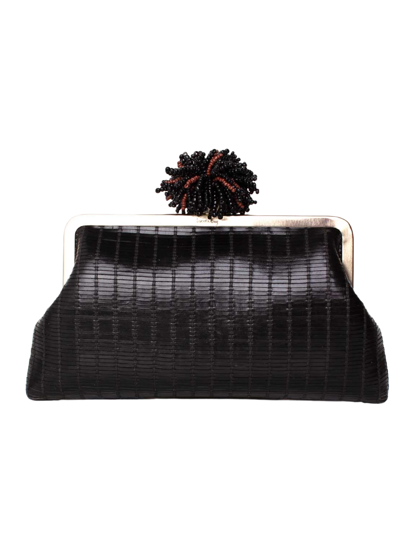 Sarah's Bags Dhalia on Black Leather Classic Bag