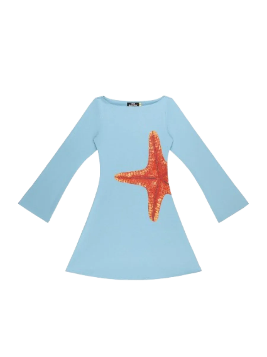 Tyler Mcgillivary Dottie Long Sleeve Dress - Blue Sea Star