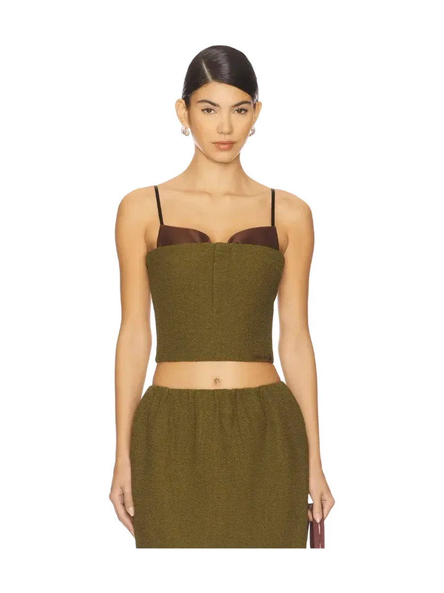 Shushu/Tong Double Bow Corset Straps Top