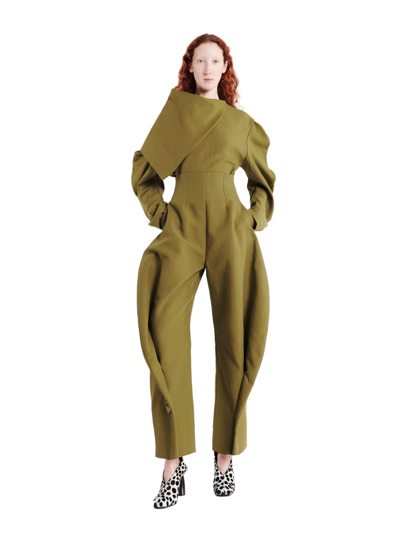 A.W.A.K.E. MODE Draped Collar Top