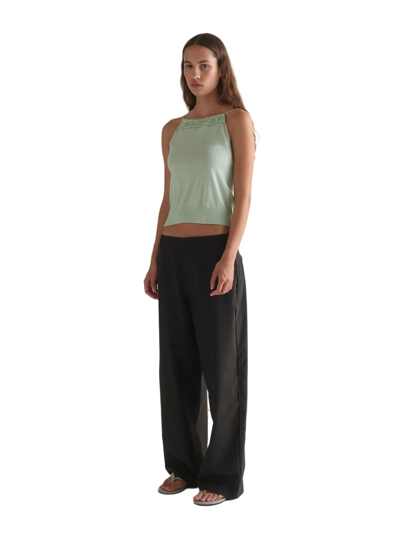 Deiji Studios Drawcord Knit Top