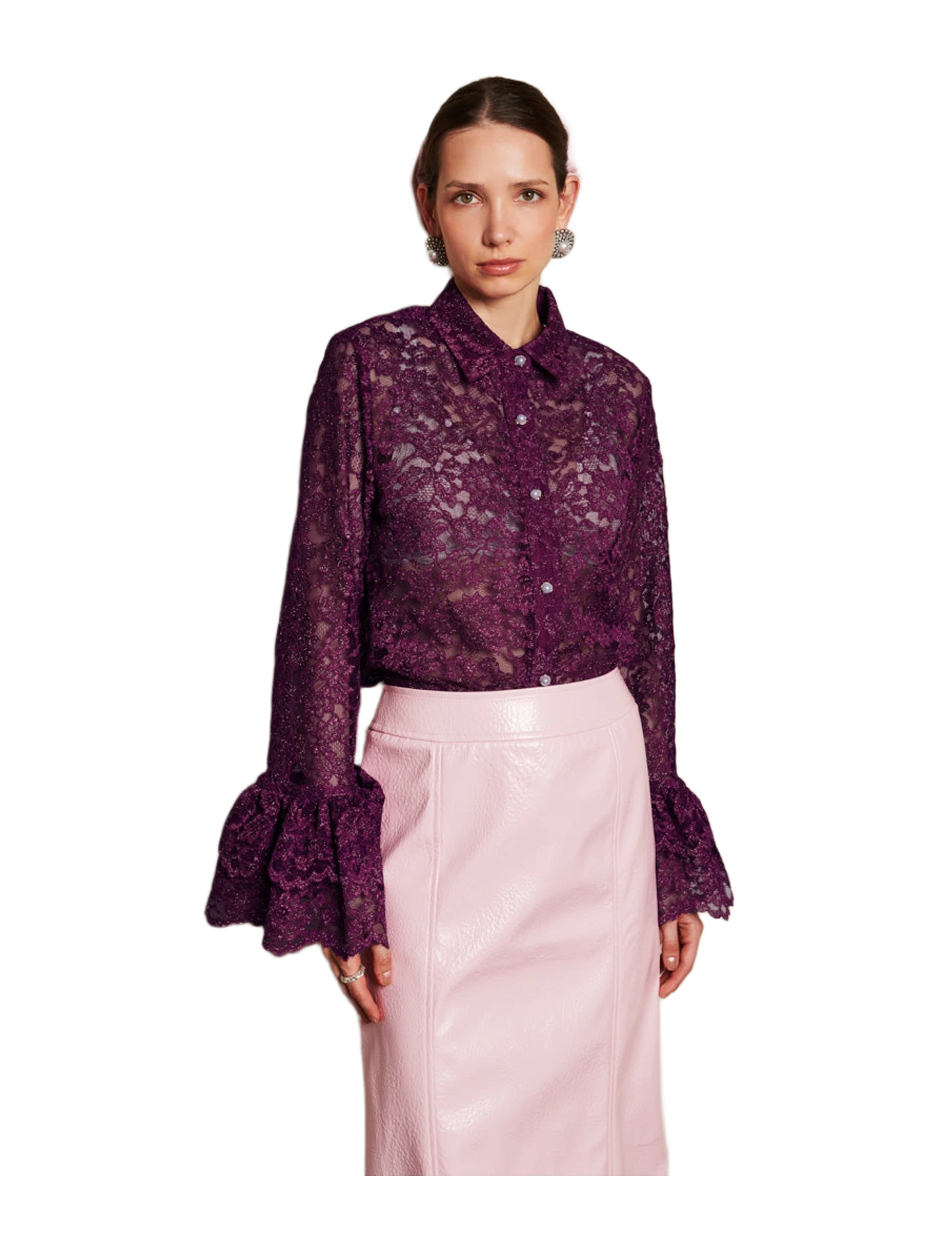 Sister Jane Dream Quill Lace Ruffle Blouse