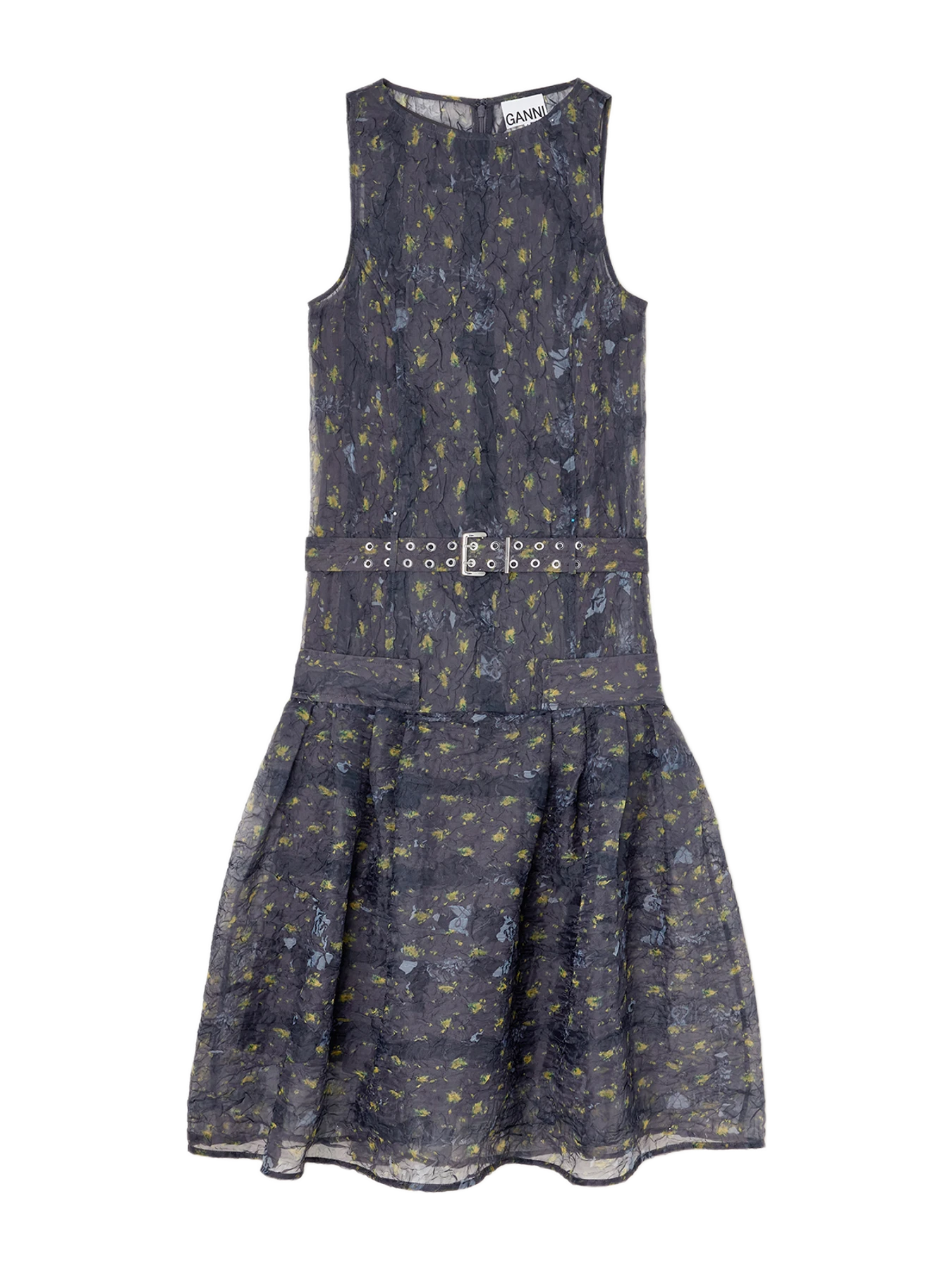 GANNI Dress In Shibori Organza