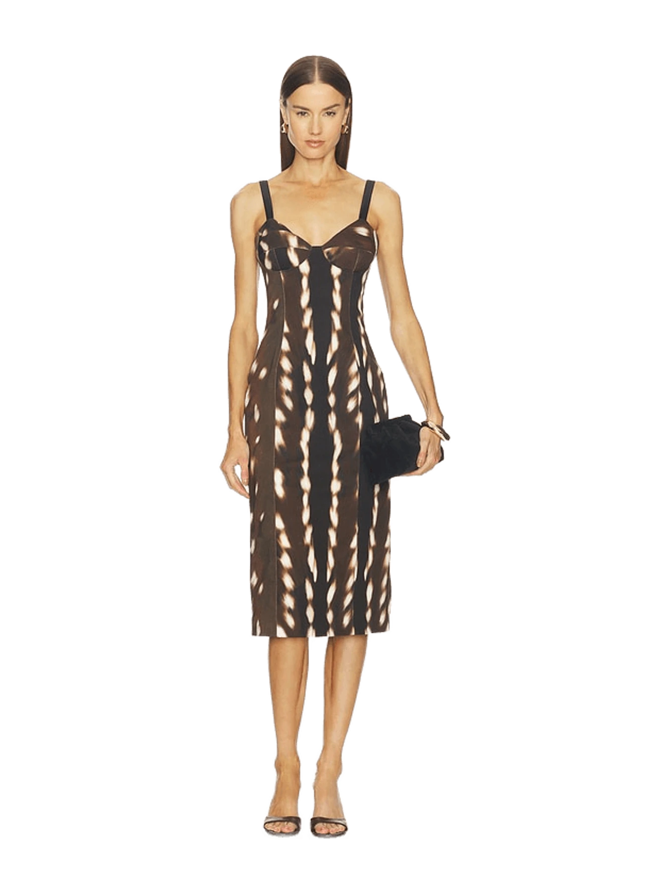 Vaillant Drill Bustier Midi Dress