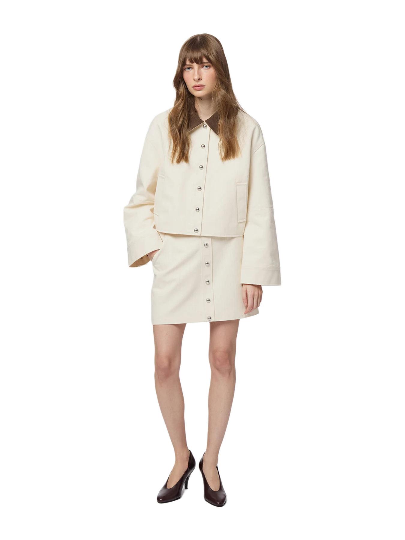 Apparis Ella Canvas Cropped Jacket