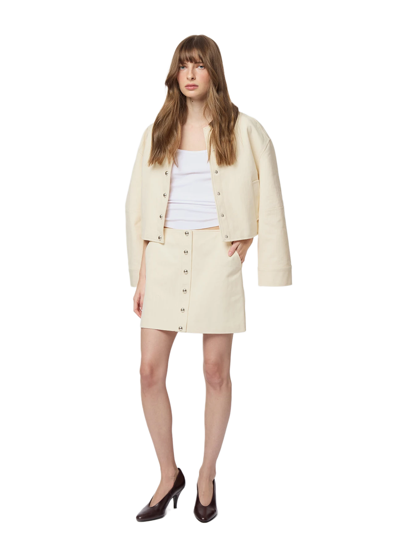 Apparis Ella Canvas Mini Skirt