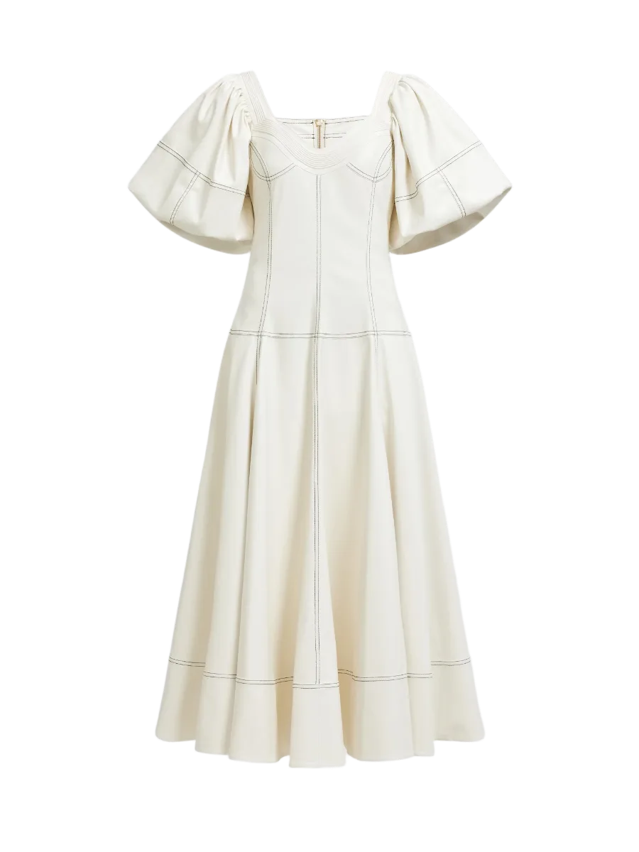 Aje Ether Puff Sleeve Maxi Dress