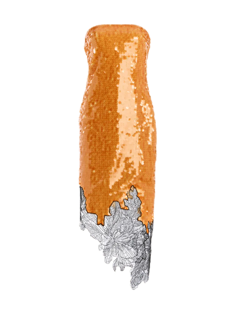 SIRAPOP Exclusive Keenan Strapless Sequin Dress