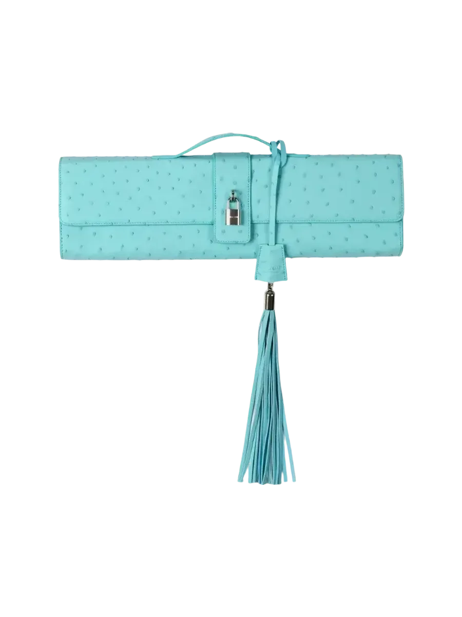 Fancì Club Extended Ostrich Long Clutch