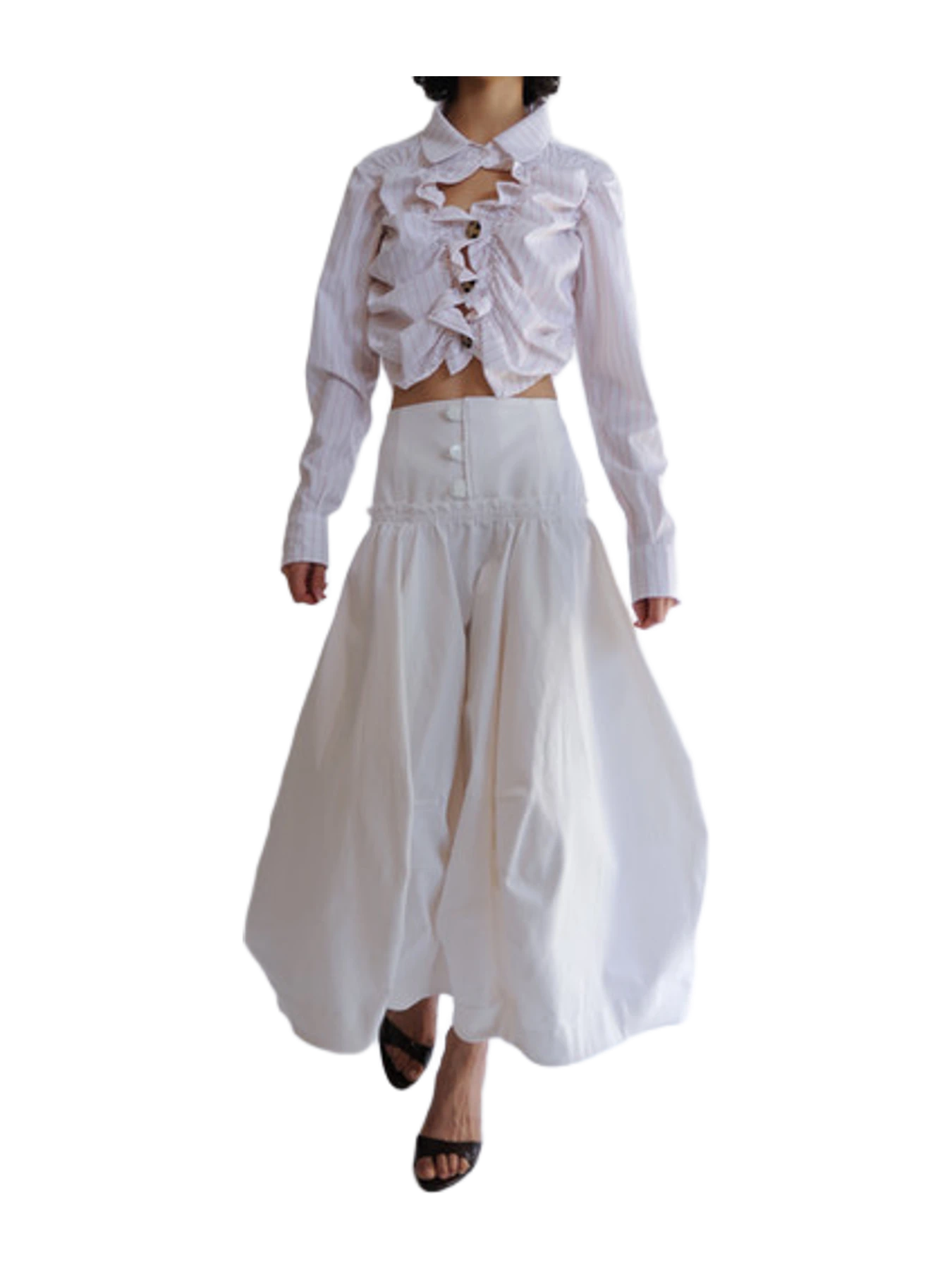 Minena Falda Globo White