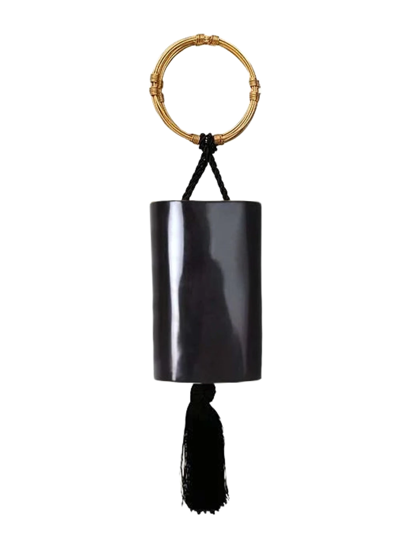 Sarah's Bags Favor Black Menottes Tassel Wristlet