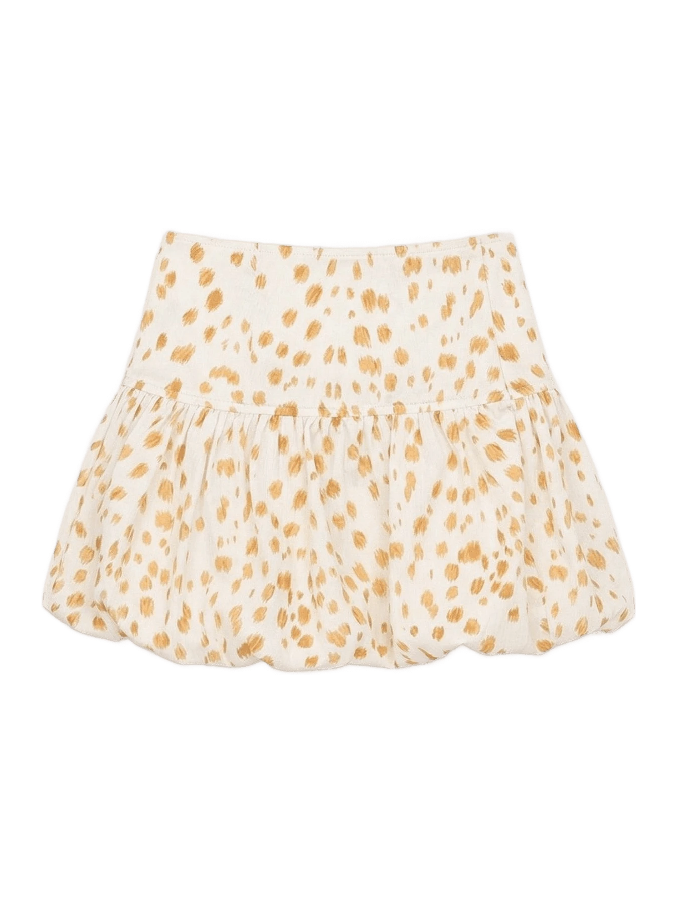 Carmen Says Fawn Deer Print Balloon Mini Skirt