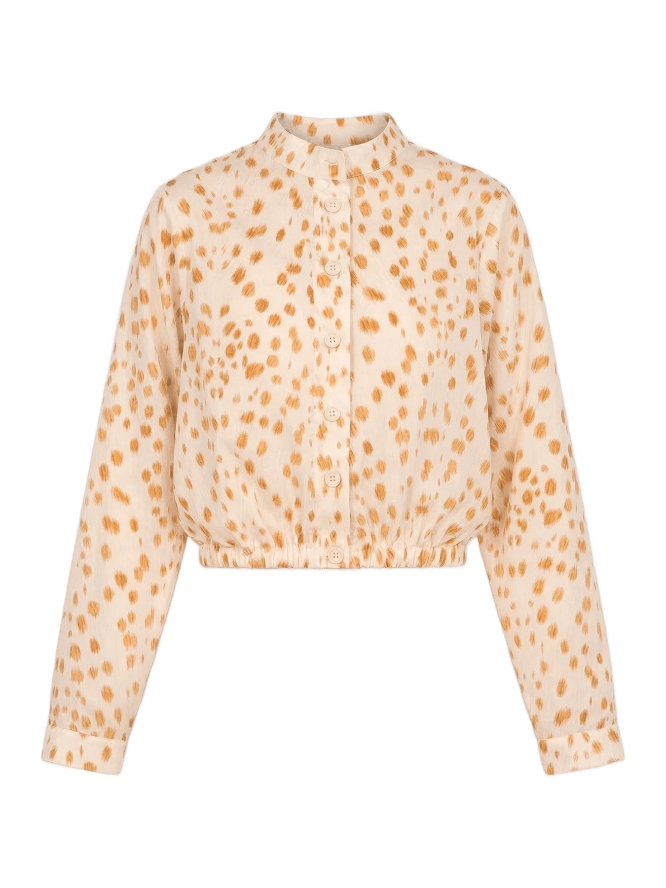 Carmen Says Fawn Deer Print Balloon Shirt