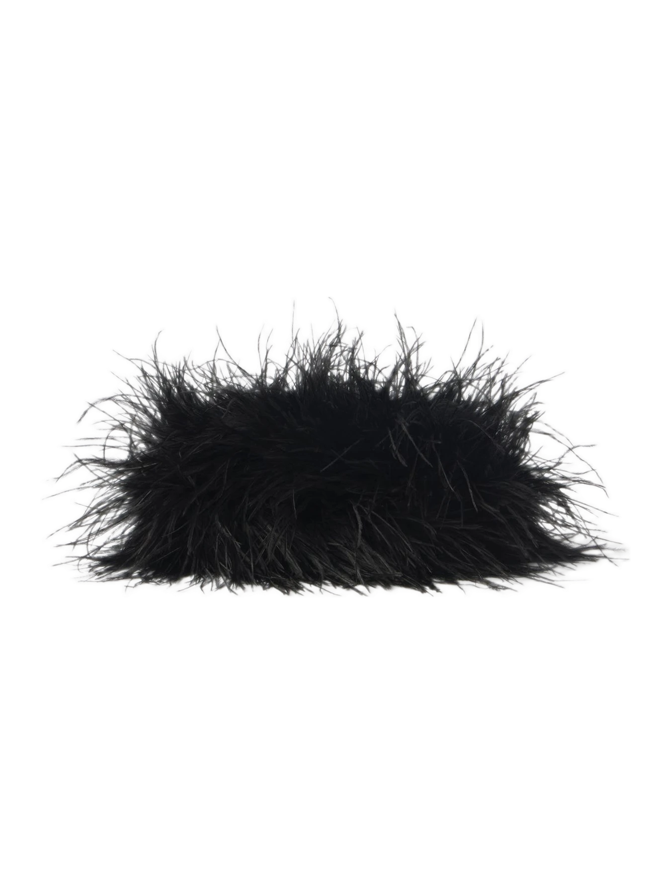 Naked Wardrobe Feather Statement Clutch