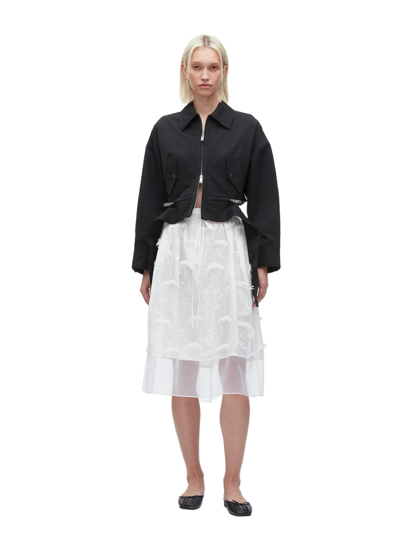 Phillip Lim Fil Coupé Midi Skirt