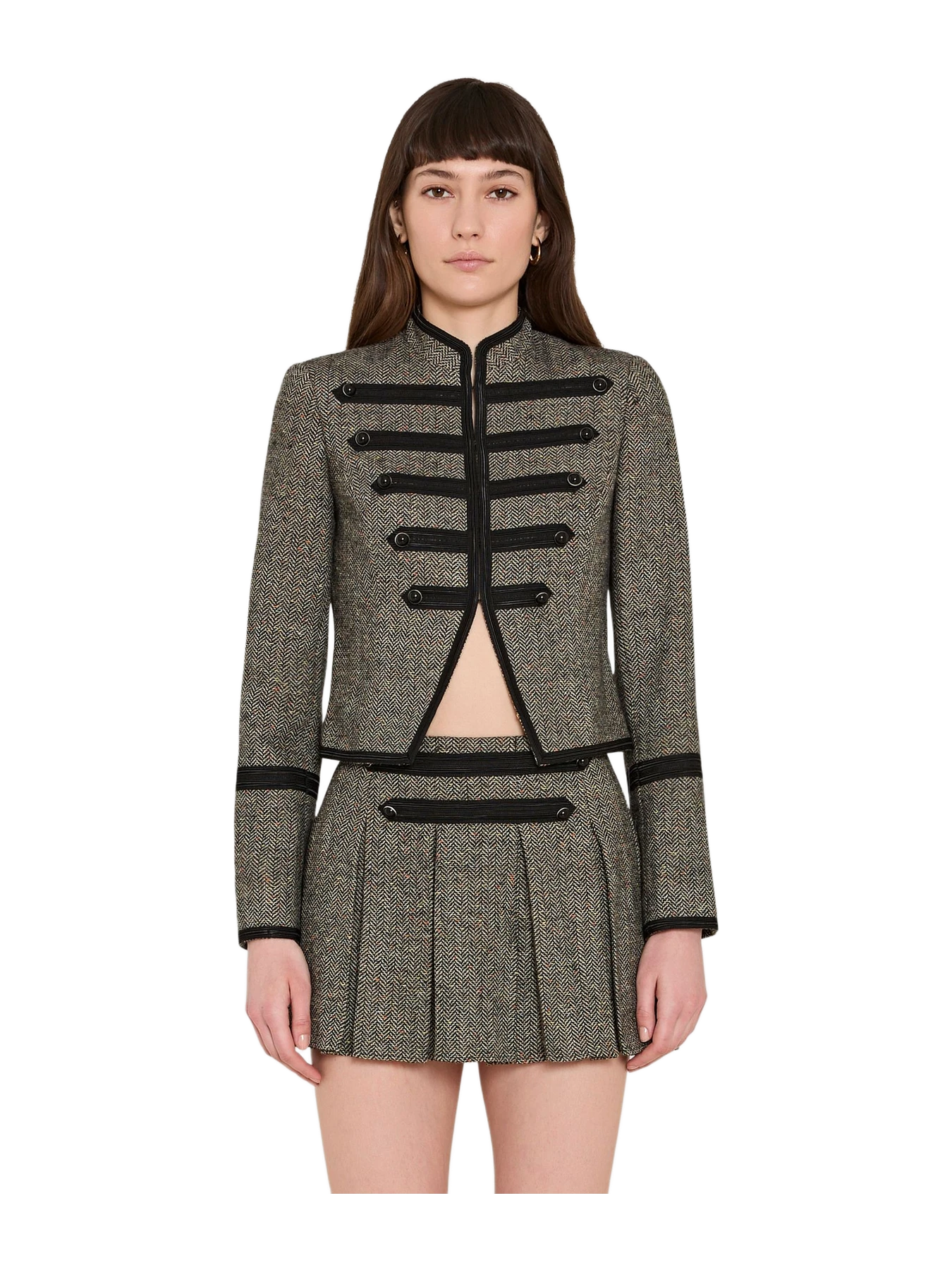Amanda Uprichard Fiona Jacket In Watson Tweed