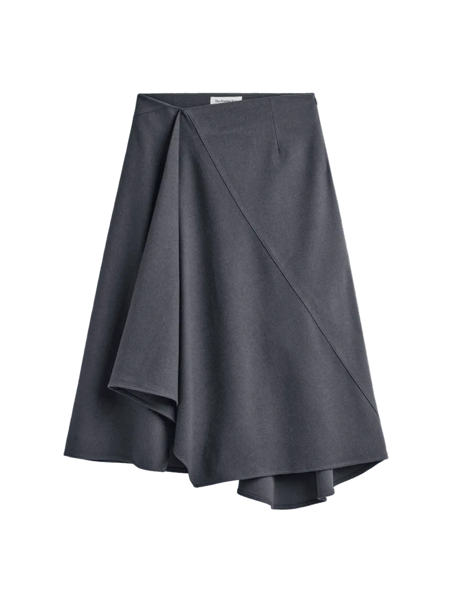The Frankie Shop Flared Midi Skirt