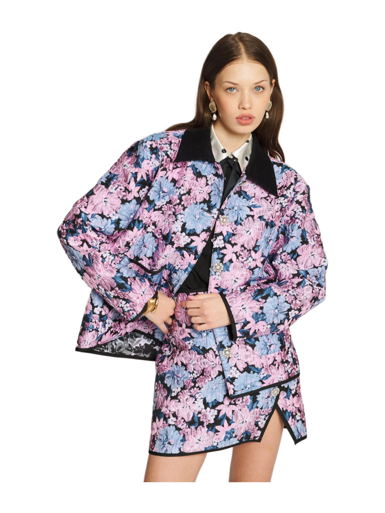 Sister Jane Floral Canvas Jacquard Jacket